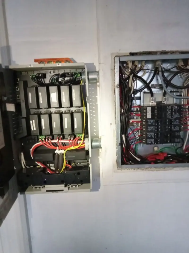 Electrical panel upgrade completed for Commercial Electrician Services in West Liberty